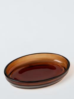 John Lewis Glass Soap Dish, Auburn, 