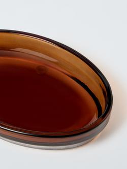 John Lewis Glass Soap Dish, Auburn - view 2, 