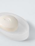 John Lewis Frosted Glass Soap Dish, White