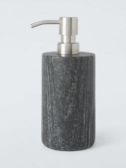John Lewis Midnight Black Marble Soap Dispenser, 