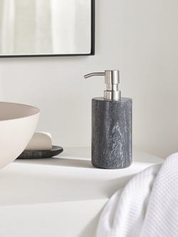 John Lewis Midnight Black Marble Soap Dispenser - view 2, 