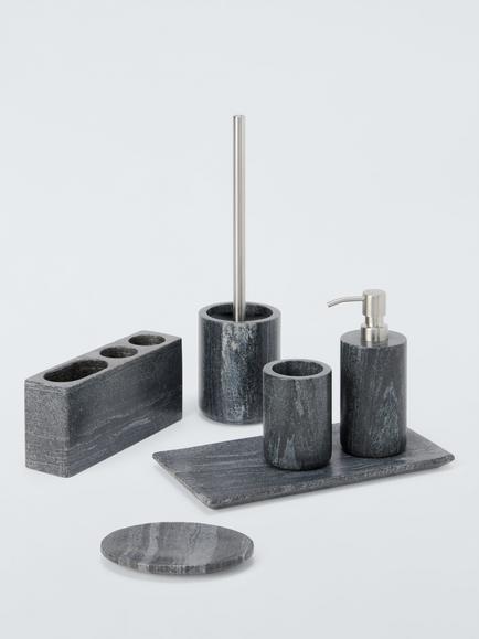 Midnight Black Marble Bathroom Accessories, 