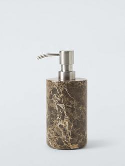 John Lewis Marble Soap Dispenser, Brown