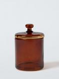John Lewis Glass Lidded Storage Jar, Auburn