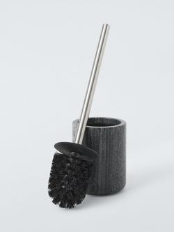 John Lewis Midnight Black Marble Toilet Brush - view 2, 