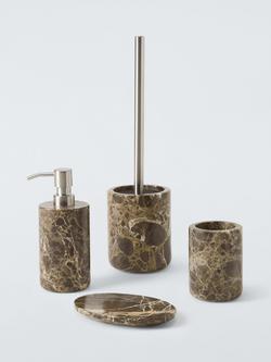 Brown Marble Bathroom Accessories, Midnight Black