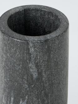 John Lewis Straight Sided Marble Bathroom Tumbler, Midnight Black - view 2, 