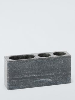 John Lewis Midnight Black Marble Basin Tidy, 