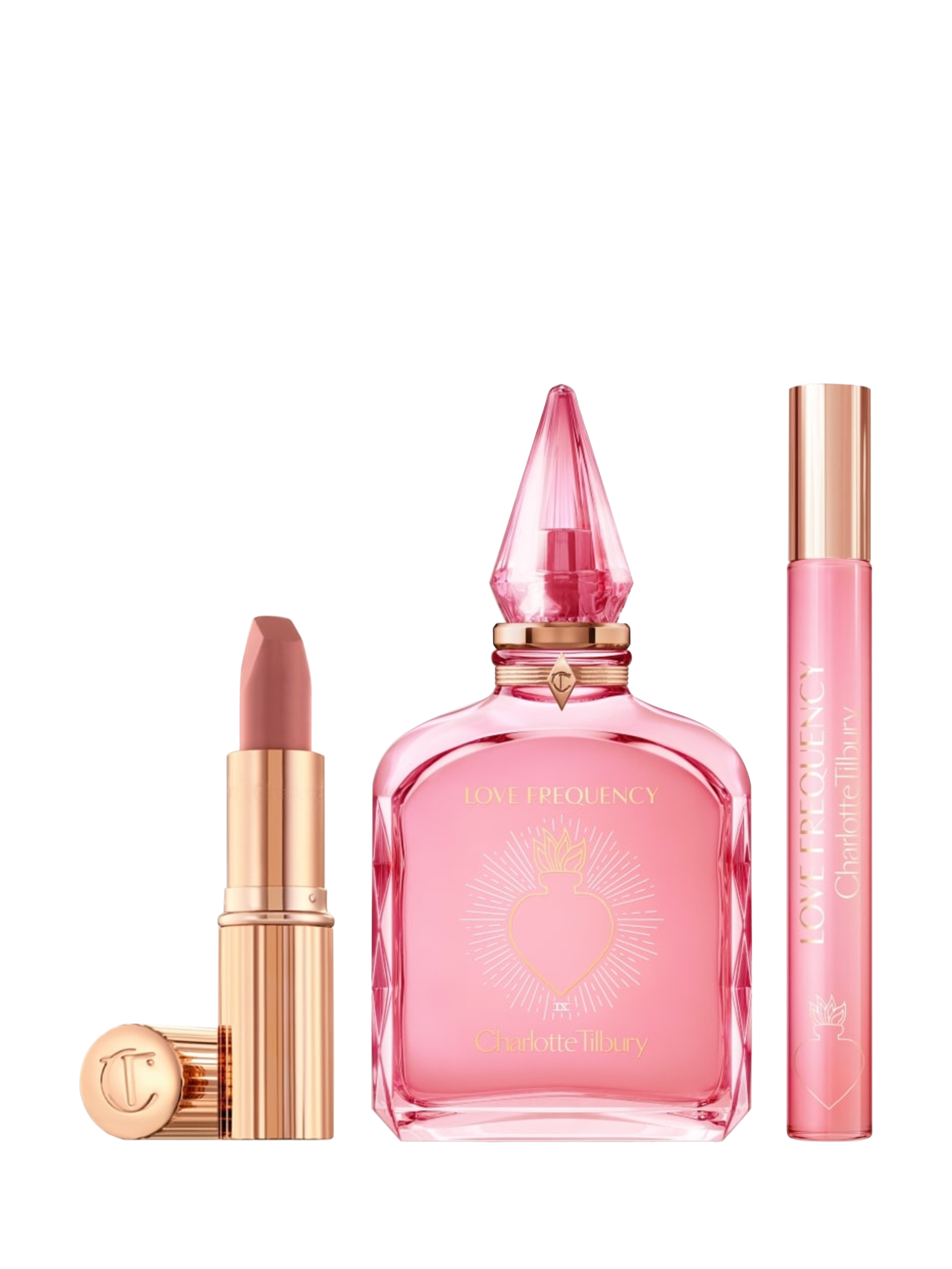 Product image 1 of 8, which shows Charlotte Tilbury The Gift Of Love Mother's Day Fragrance Gift Set