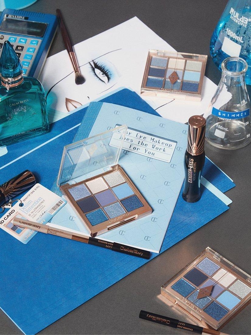 Product image 6 of 7, which shows Charlotte Tilbury Charlotte’s Palettes of Beautifying Eye Trends, Denim Dimension