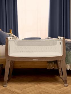 Snüz SnüzPod Studio Bedside Crib, Walnut/Cashmere