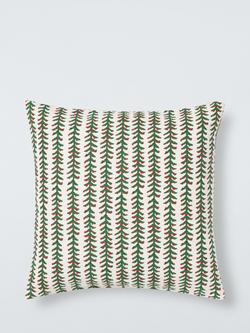 John Lewis Ornate Bird Cushion, Multi - view 2, Multi