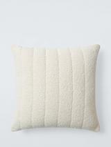 John Lewis Boucle Quilted Cushion, Marshmallow