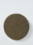 John Lewis Boucle Round Cushion, Khaki