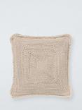 John Lewis Braided Cotton Cushion, Natural
