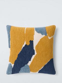 John Lewis Chenille Abstract Cushion. Multi, Multi