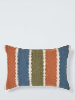 John Lewis Harvest Block Stripe Cushion, Multi, Multi