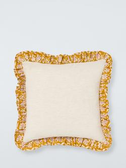 John Lewis Kala Cushion, Ochre - view 2, Ochre