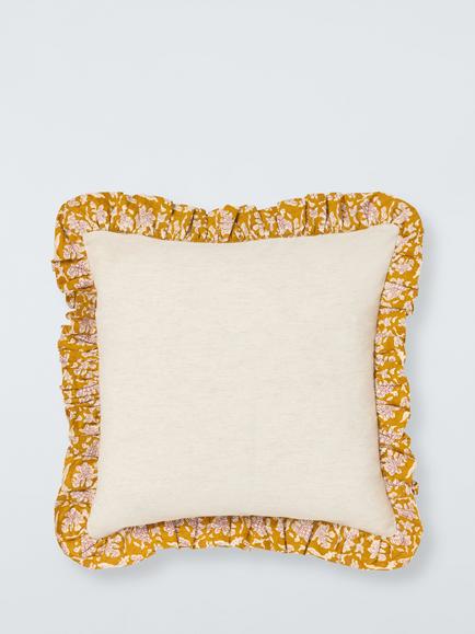 John Lewis Kala Cushion, Ochre - view 2, Ochre