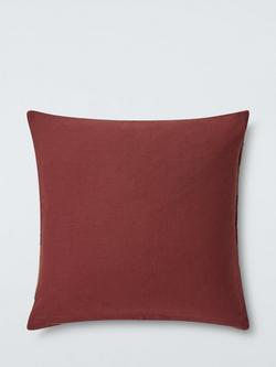 John Lewis Velvet Star Patch Cushion, Multi - view 2, Multi