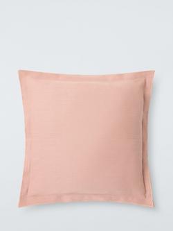 John Lewis Double Oxford Linen Cushion, Plaster
