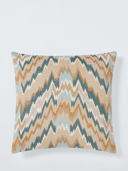 John Lewis Onda Cushion, Soft Teal