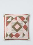 John Lewis Patchwork Cushion, Avocado