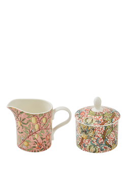 Morris & Co. Spode Porcelain Sugar Pot and Milk Jug Set, Multi