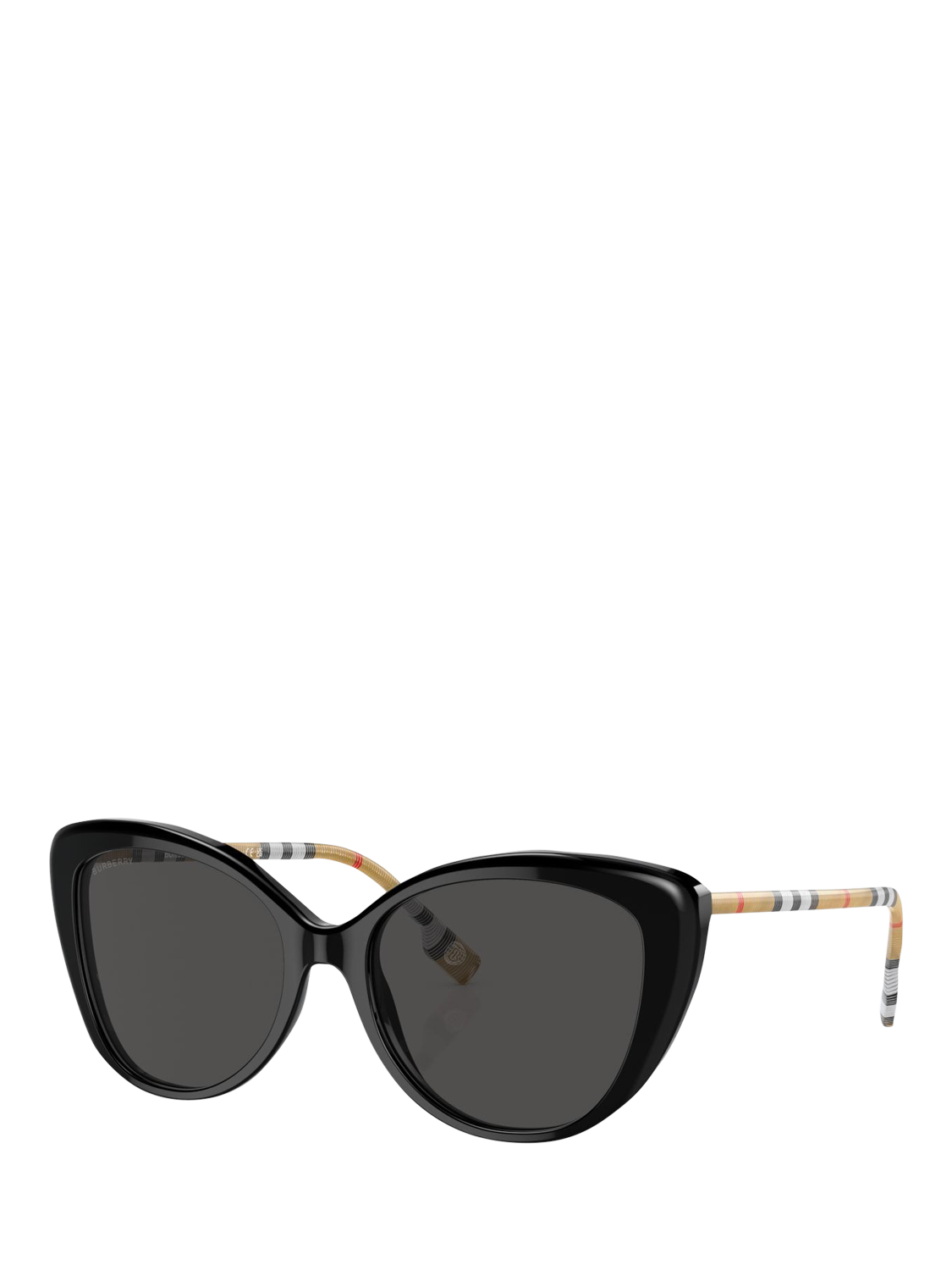 Product image 2 of 5, which shows Burberry BE4407 Women's Cat's Eye Sunglasses, Black/Grey