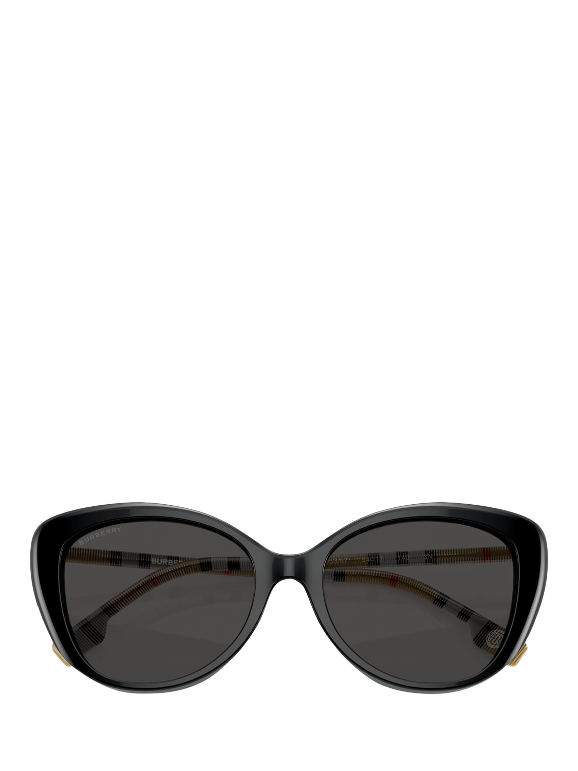 Product image 5 of 5, which shows Burberry BE4407 Women's Cat's Eye Sunglasses, Black/Grey