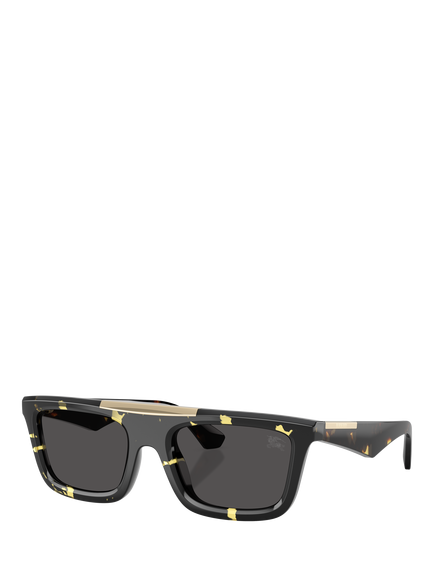 Burberry BE4451U Men's D-Frame Sunglasses, Multi/Black, Multi/Black