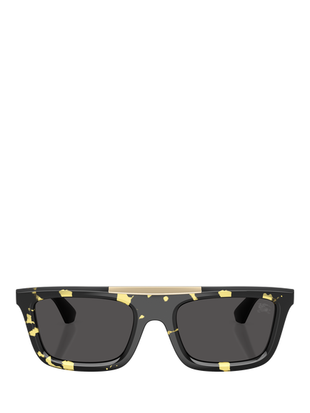 Burberry BE4451U Men's D-Frame Sunglasses, Multi/Black - view 2, Multi/Black
