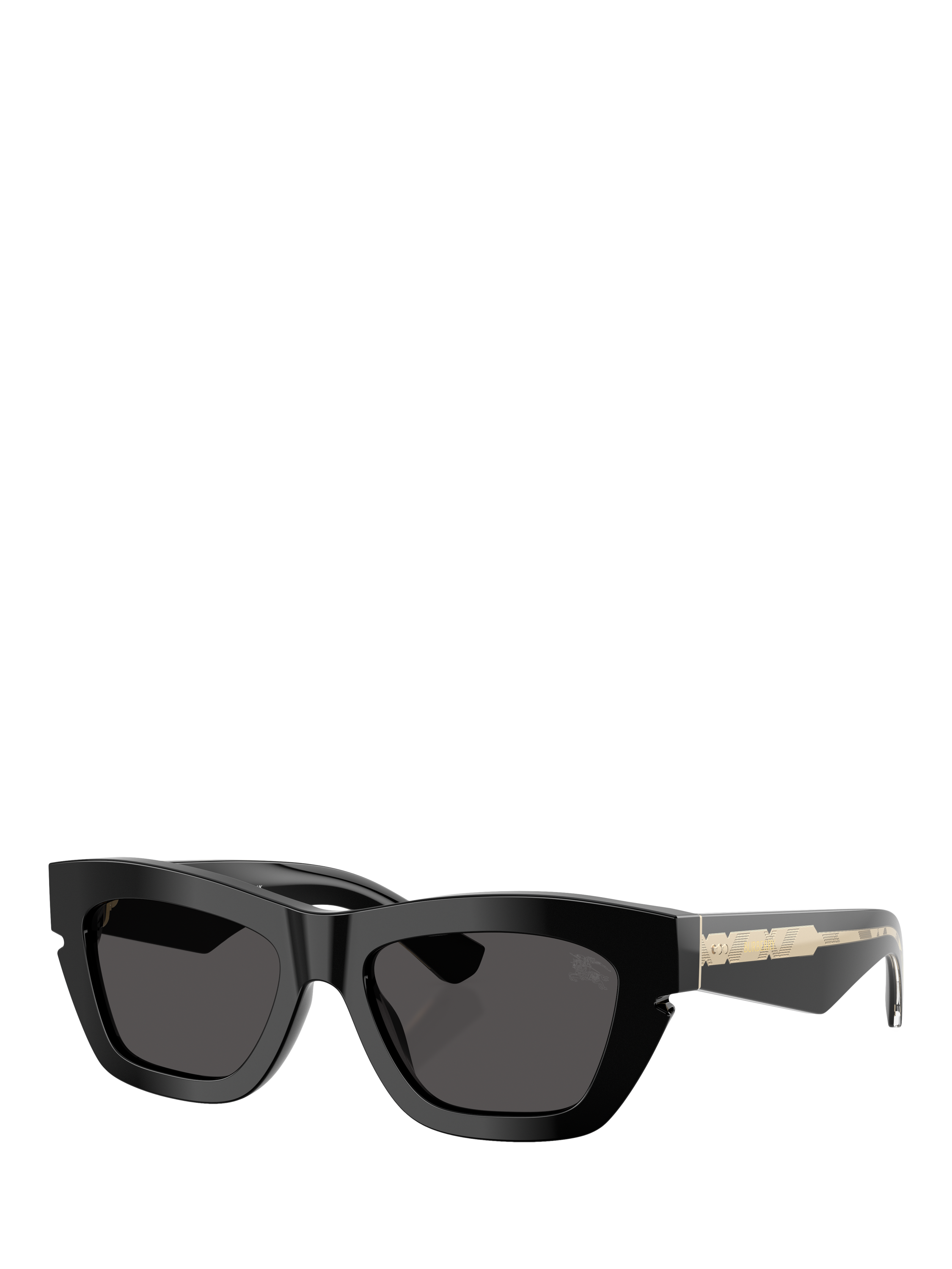 Product image 1 of 5, which shows Burberry BE445430018752 Cat Eye Sunglasses, Black