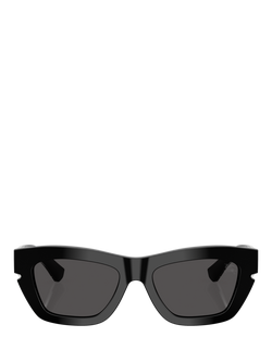 Burberry BE4454 Women's Cat Eye Sunglasses, Black - view 2, Black/Grey