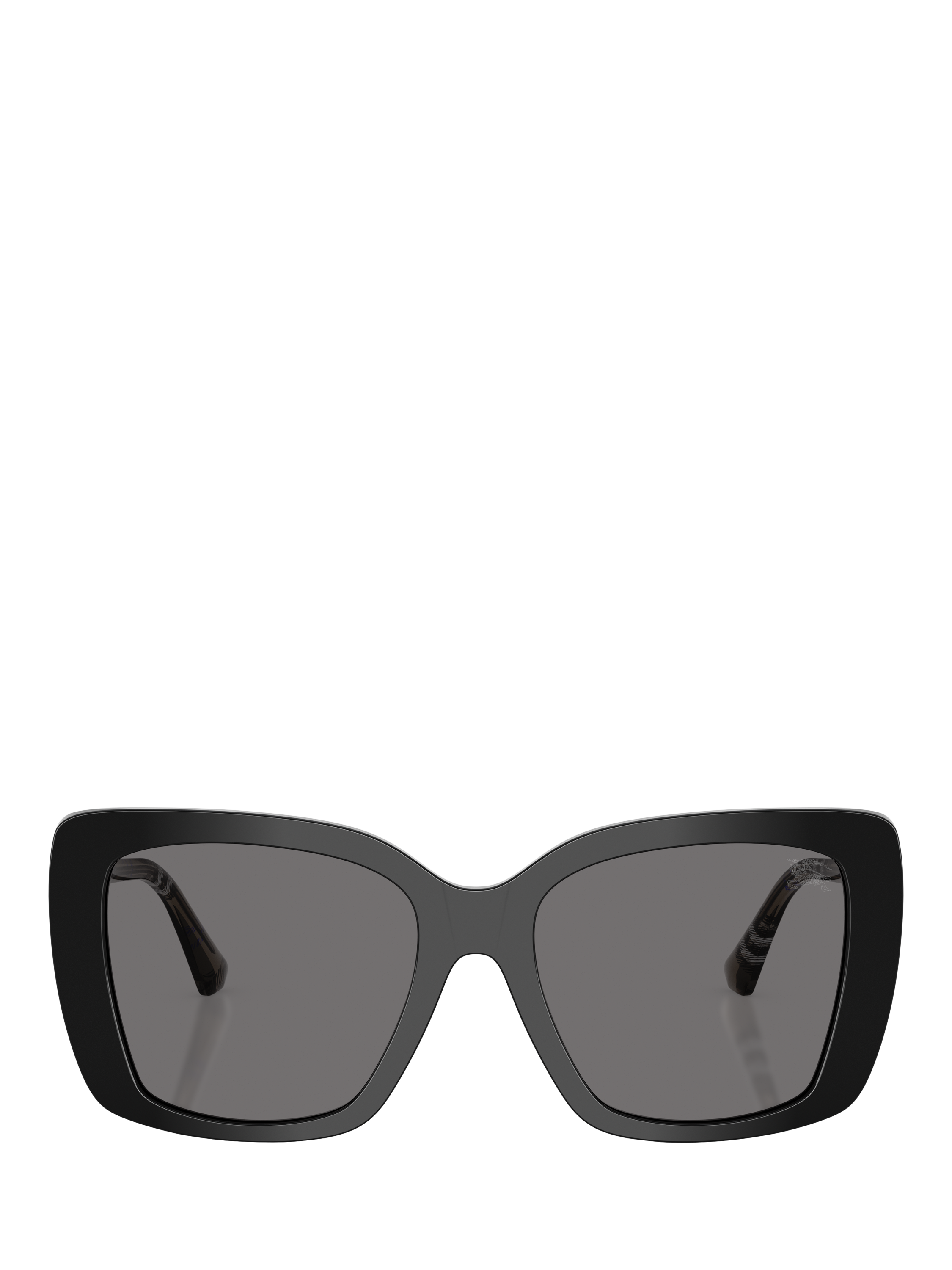 Product image 2 of 5, which shows Burberry BE4456 Women's Polarised Square Sunglasses, Black/Grey