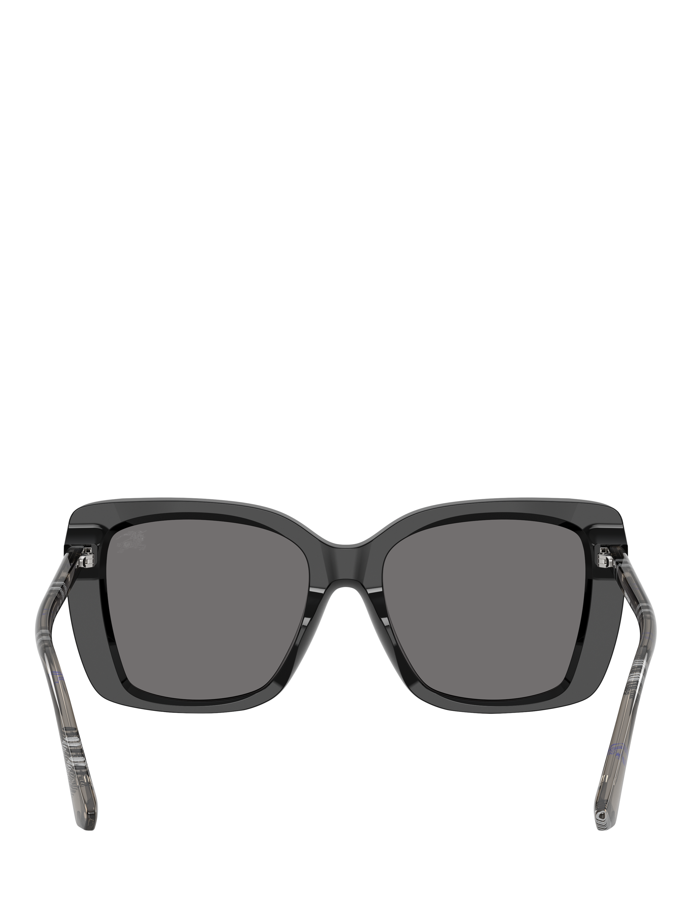 Product image 4 of 5, which shows Burberry BE4456 Women's Polarised Square Sunglasses, Black/Grey