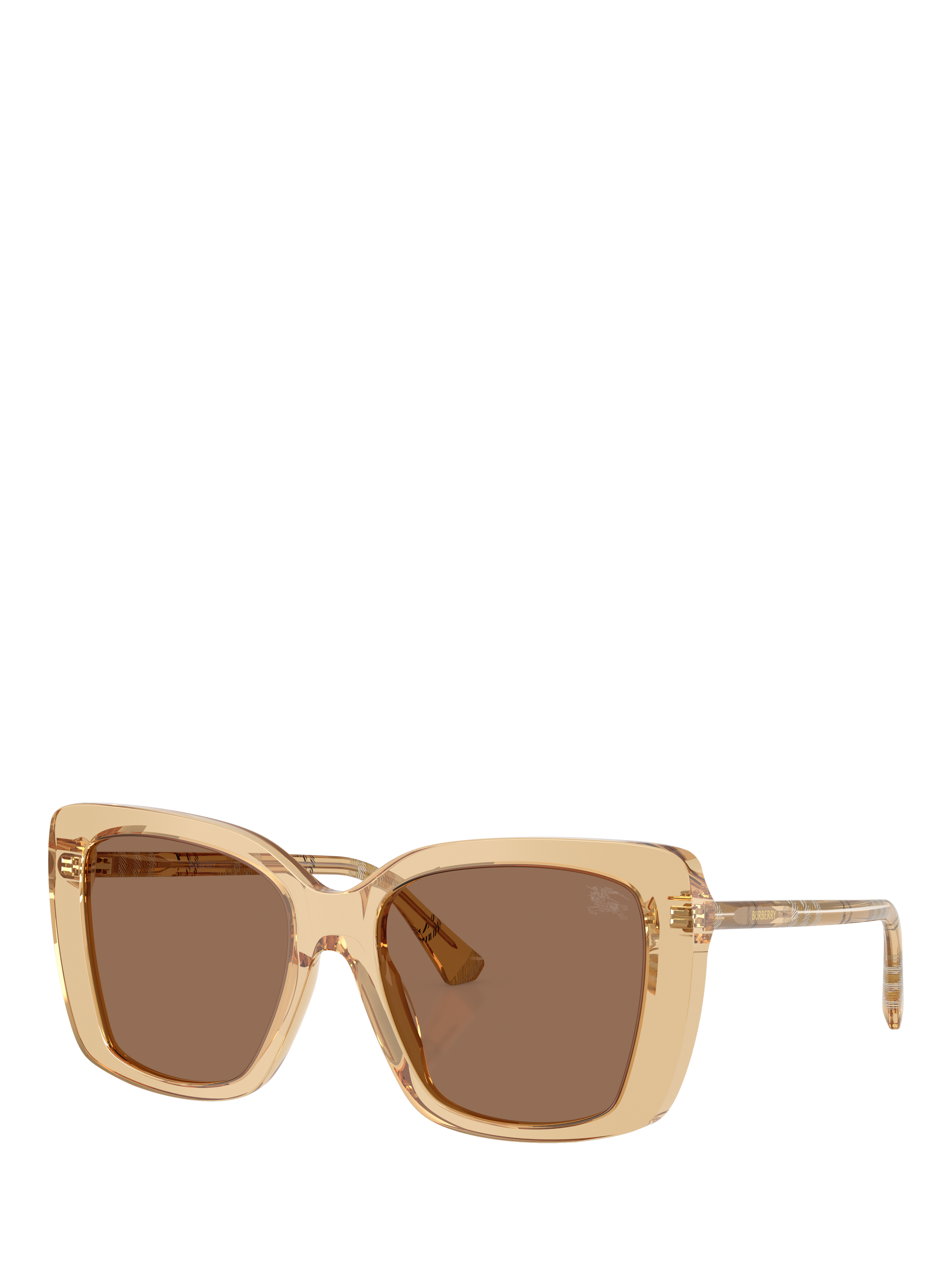 Product image 1 of 5, which shows Burberry BE44564 Women's Square Sunglasses, Light Brown/Brown