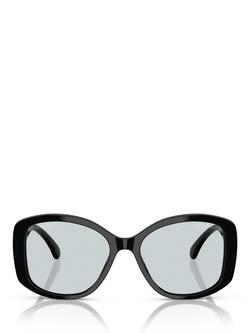 CHANEL Irregular Shape Sunglasses CH3476S, Black - view 2, Black