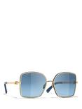 CHANEL Square Sunglasses CH4288Q, Gold/Blue Gradient