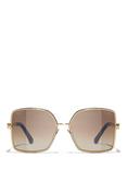 CHANEL Square Sunglasses CH4288Q, Gold/Brown Gradient