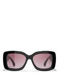 CHANEL Square Sunglasses CH5535Q, Black/Bordeaux Gradient