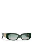 CHANEL Rectangular Sunglasses CH55441, Red