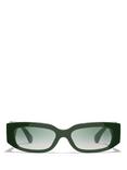 CHANEL Rectangular Sunglasses CH55441, Red