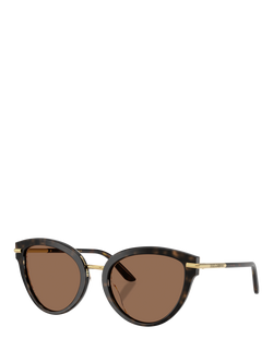 Dolce & Gabbana DG4492 Women's Butterfly Sunglasses, Havana/Brown, Havana/Brown