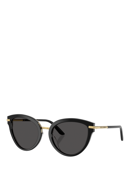Dolce & Gabbana DG4492 Women's Butterfly Sunglasses, Black, Black