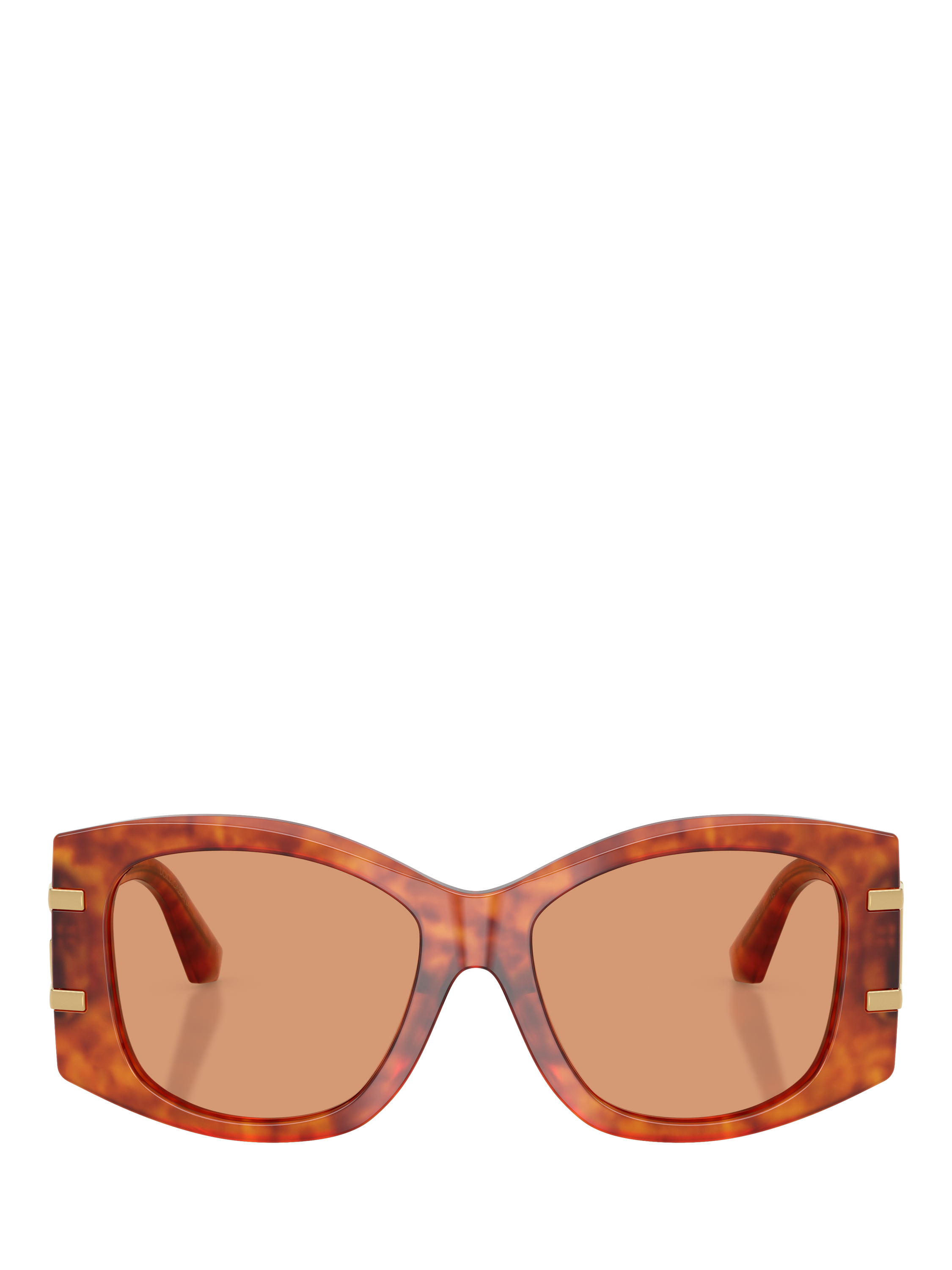 Product image 2 of 5, which shows Dolce & Gabbana DG4501 Women's Butterfly Sunglasses, Light Brown/Brown