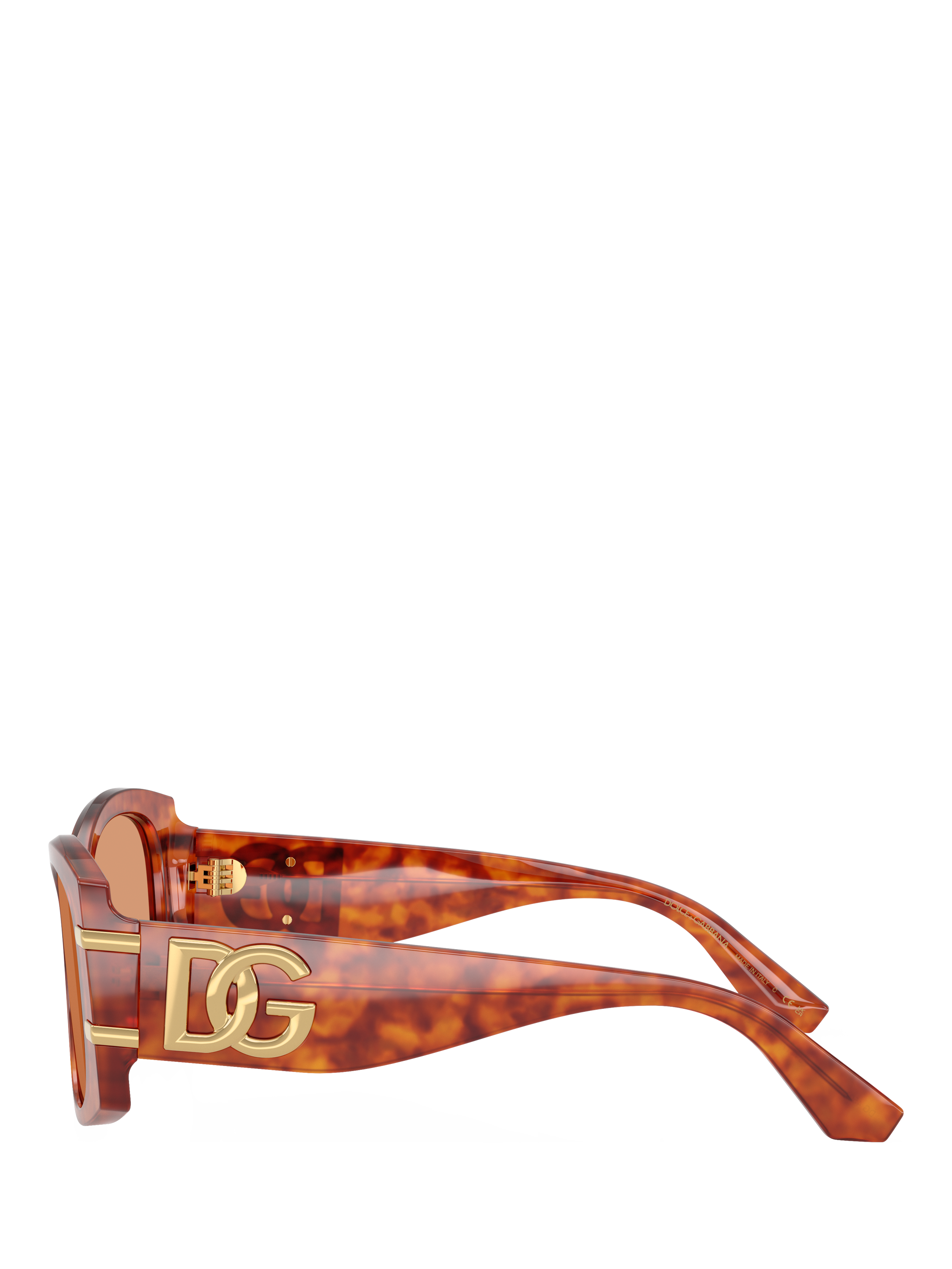 Product image 3 of 5, which shows Dolce & Gabbana DG4501 Women's Butterfly Sunglasses, Light Brown/Brown