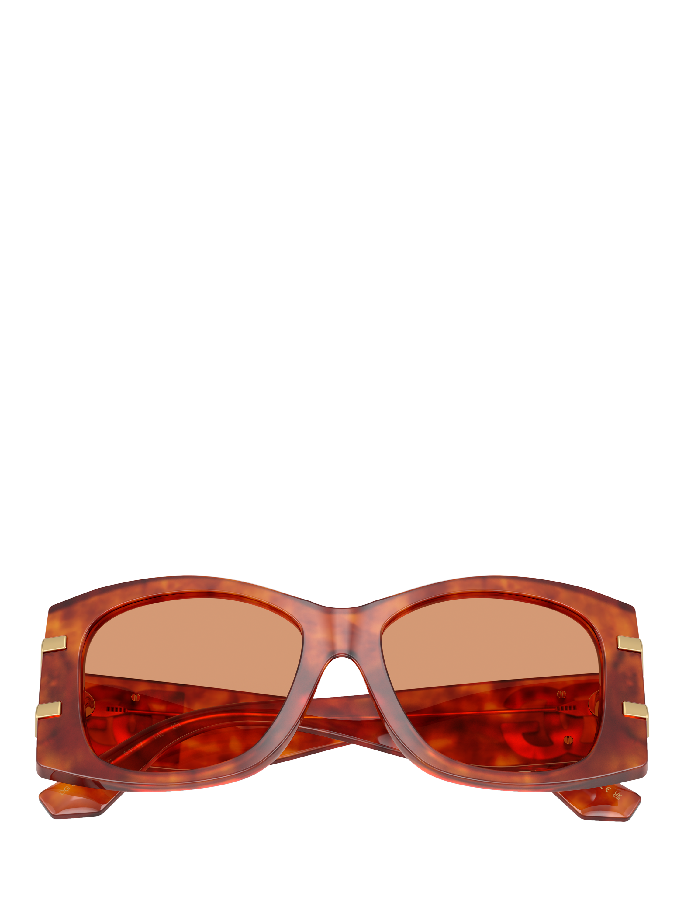 Product image 5 of 5, which shows Dolce & Gabbana DG4501 Women's Butterfly Sunglasses, Light Brown/Brown