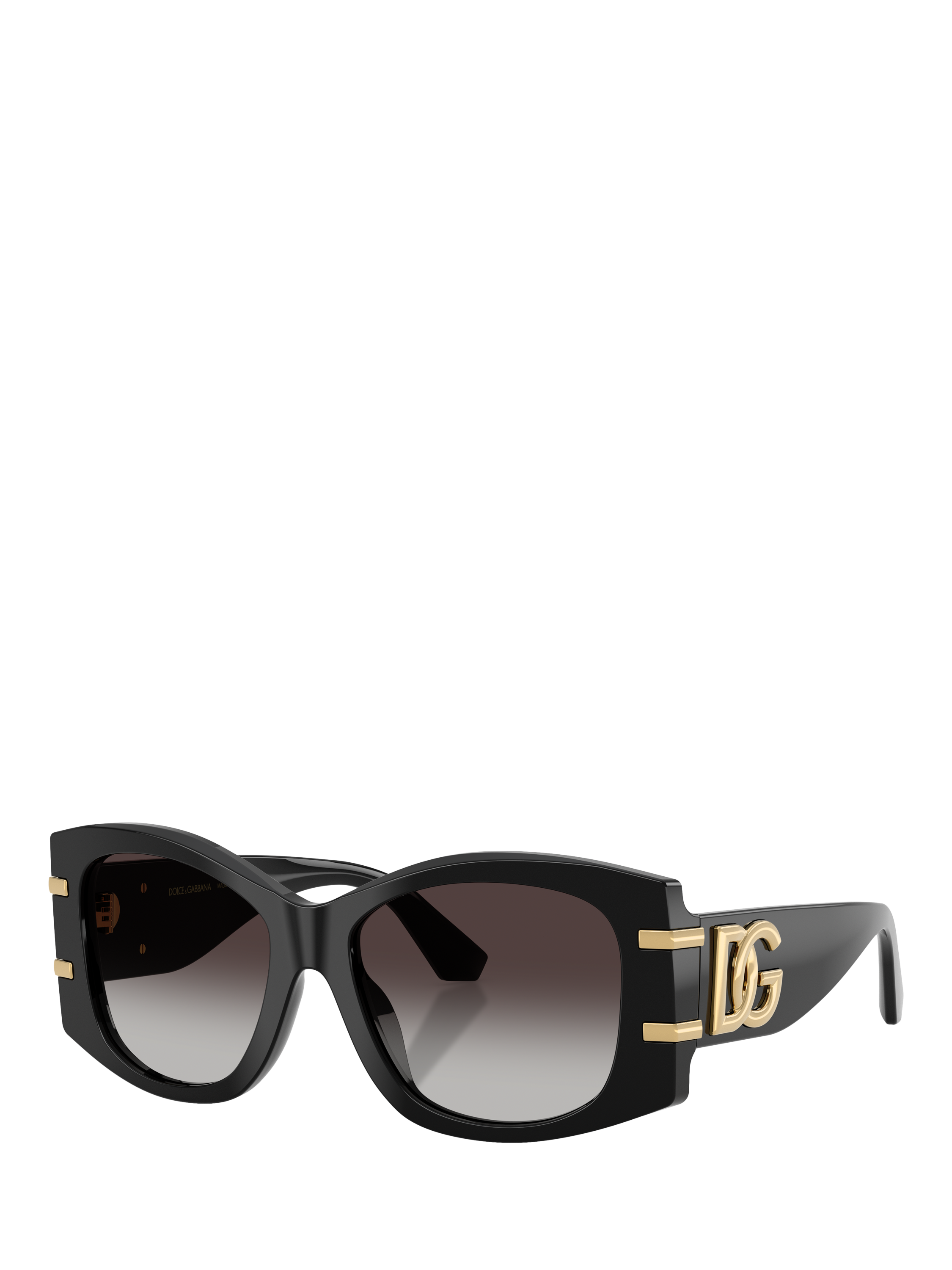 Product image 1 of 5, which shows Dolce & Gabbana DG4501 Women's Butterfly Sunglasses, Black/Purple Gradient
