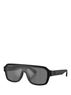 Dolce & Gabbana DG4507 Men's Aviator Sunglasses, Black/Grey